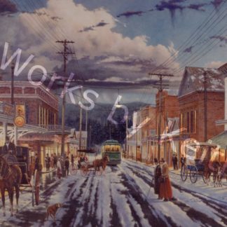 A Winter Evening in Nevada City (S/N)