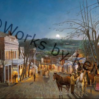 Moonrise over Grass Valley Circa 1890 (S/N)